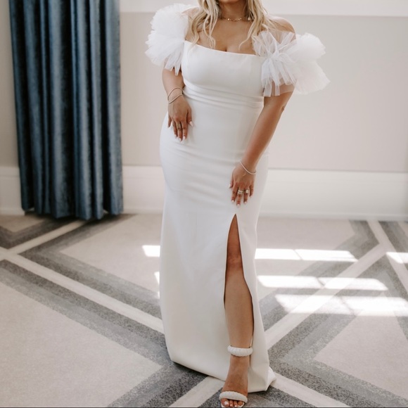 THEODORA OFF-THE-SHOULDER EVENING DRESS - Picture 7 of 11